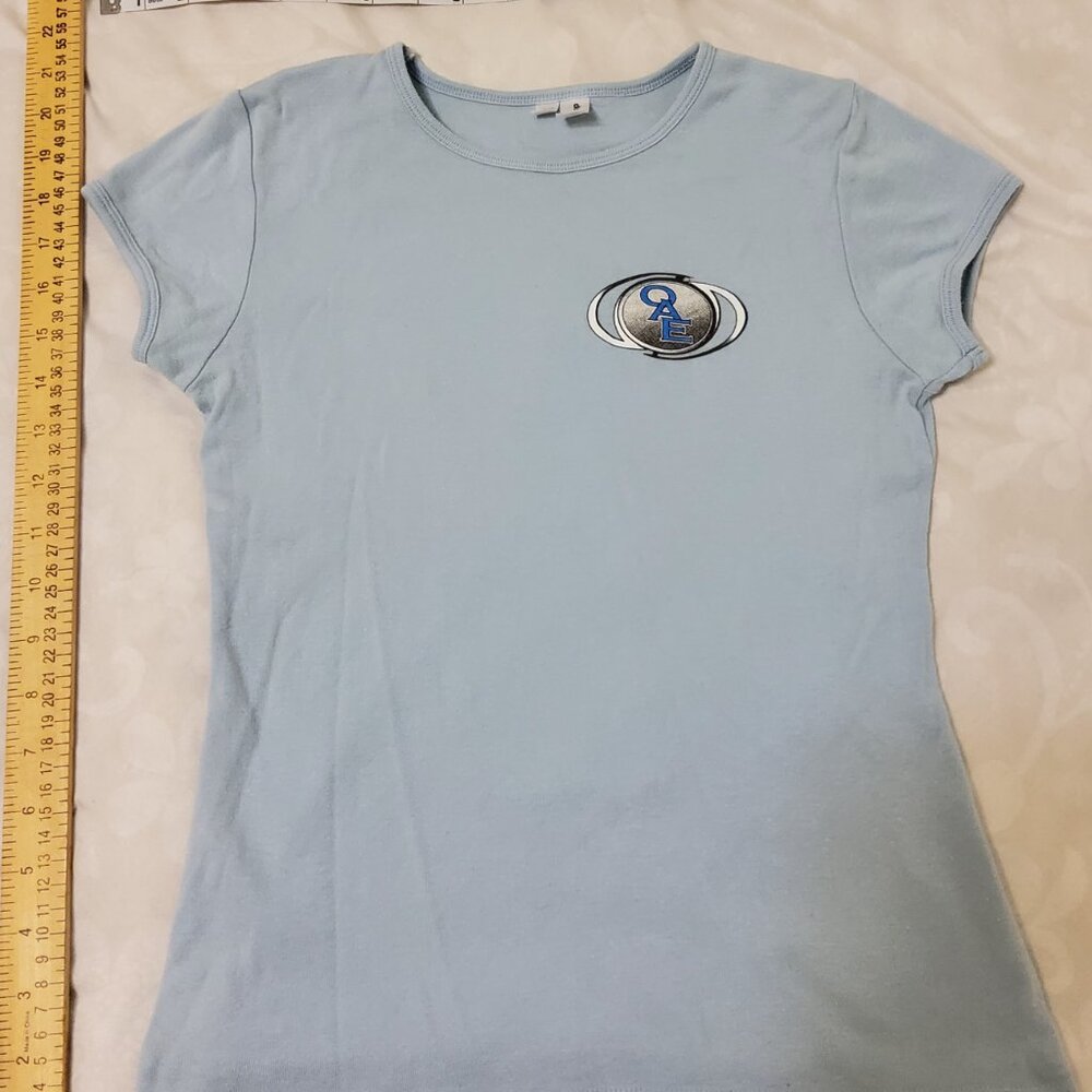 Vintage Oae Old Antarctic Explorer T Shirt Light Blue Y2k Baby Tee View 5